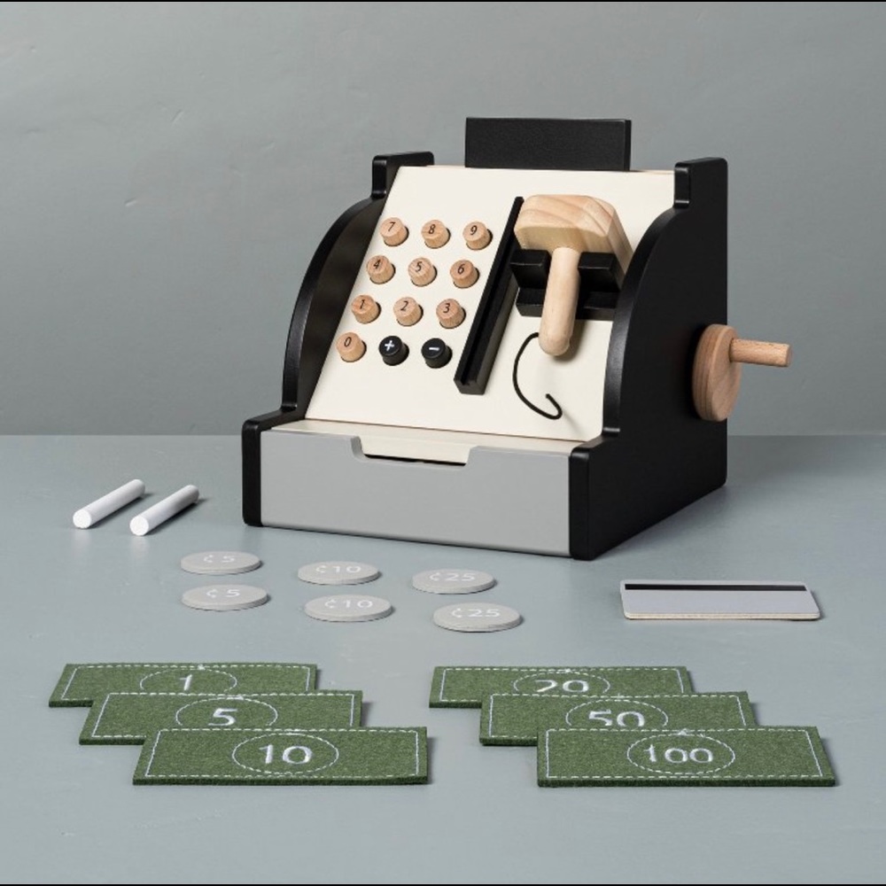 Wooden Toy Cash Register